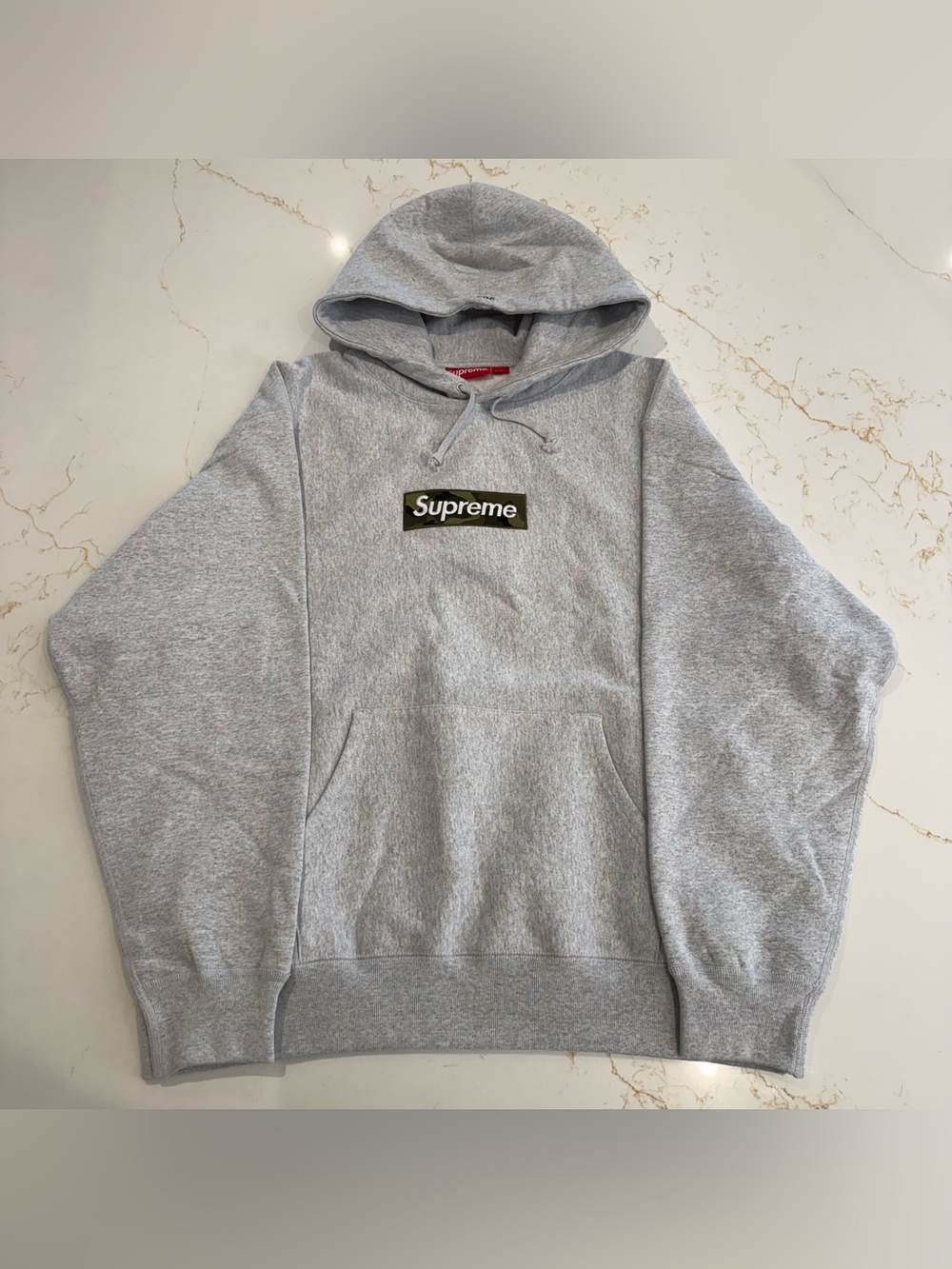 Supreme Camo Box Logo Hoodie Large
